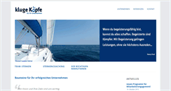 Desktop Screenshot of kluge-koepfe.de